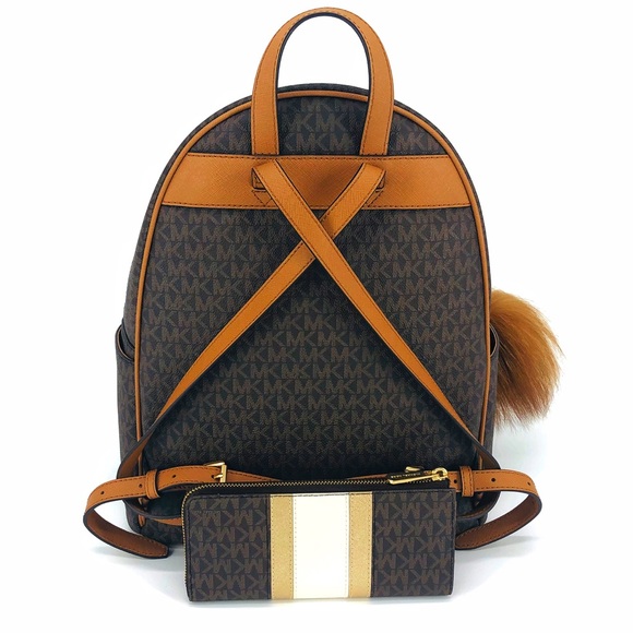 3PCS Michael Kors Abbey Large Backpack Wallet Set - Picture 4 of 8